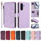 thumbnail image 3 of Funda Cartera Mariposa para [Samsung Galaxy A26] con Soporte y Cremallera Morado claro, 3 of 6