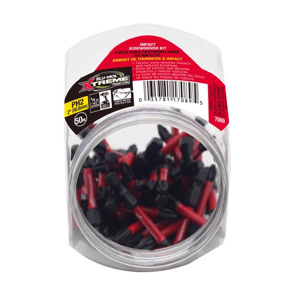 Punta de destornillador Blu-Mol Xtreme Phillips, 2 cm, S2, acero