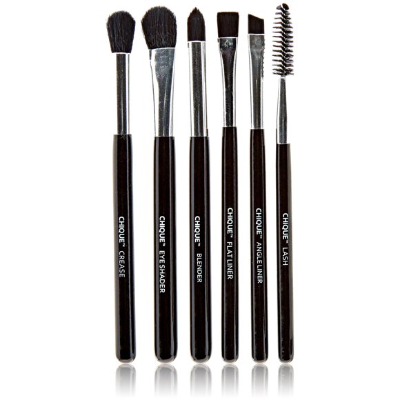 Set de brochas para ojos Royal & Langnickel 13 cm con estuche negro