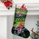 thumbnail image 2 of Legend Quest Tema: Calcetines de Navidad, fino lino blanco para colgar en escaleras y chimenea, decoración navideña para el hogar, regalo de Navidad.54cm×38cm, 2 of 5