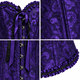 thumbnail image 3 of Corset Estilo Victoriano Con Broches Ajustable Disfraz Mujer violeta L, 3 of 3