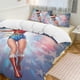 thumbnail image 2 of Wonder Woman Bedding Sets Ultra Soft Skin-Friendly Duvet Cover 3 Piece, Cute Comforter Cover Bed Set for Boys Girls Kids, 2 of 5
