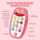 thumbnail image 3 of Teléfono de juguete QUERCITRON Baby Shark con funda para morder, luz y música, 3 of 9