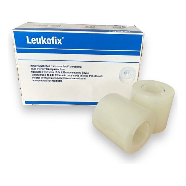 Leukofix - 1,25 cm x 5 m, colore: trasparente