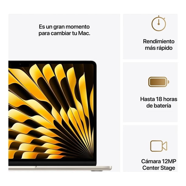 Apple Macbook Air 13.6 256gb 16gb Ram M3 Chip - Starlight | Lider