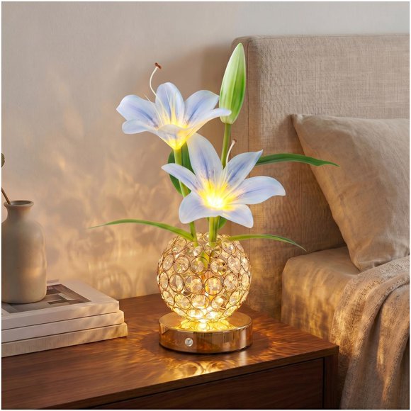 Lámpara de mesa MMHF Stargazer Lily recargable táctil