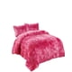 thumbnail image 1 of Cubrecama Peludo 2 Plazas Rosado Jaspeado, 1 of 3