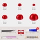thumbnail image 2 of Kit MYYKO de perlas planas rojas y strass de 60 g, 2 of 6