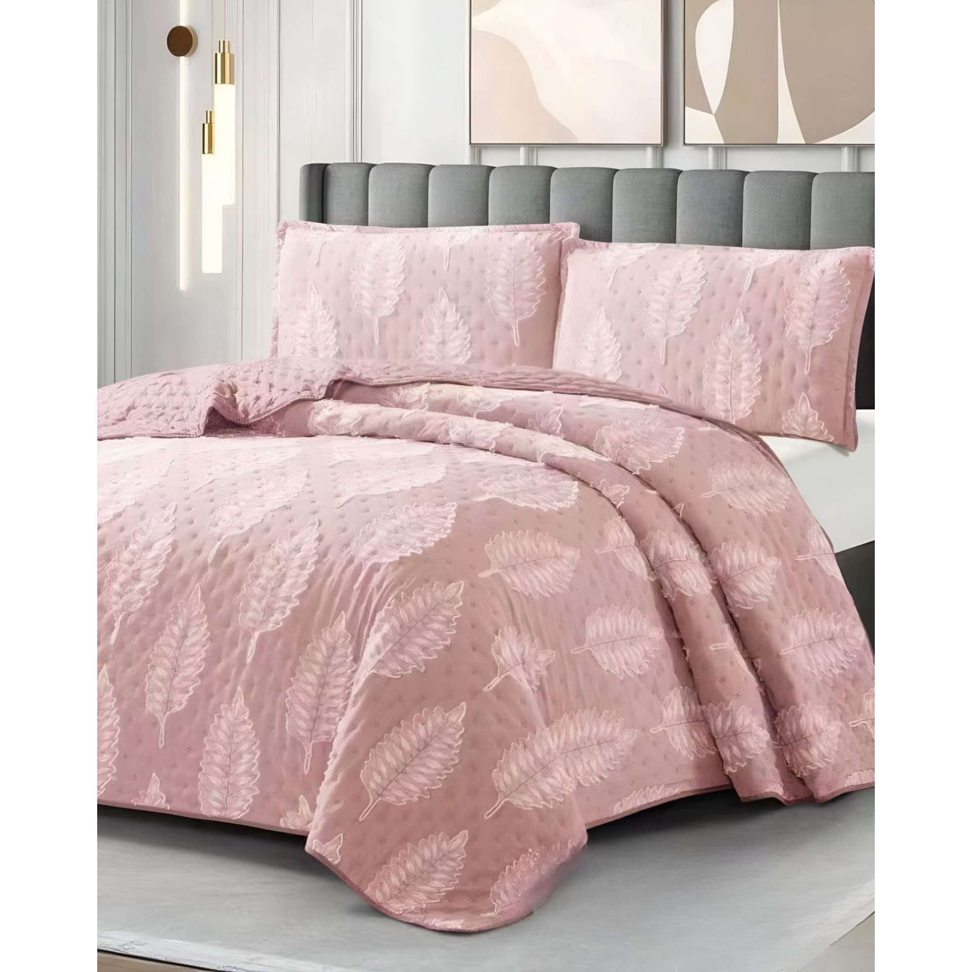 Meipulis - Cobertor Colcha Quilt Tufting De Lujo Suave King