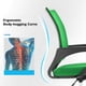 thumbnail image 4 of Silla de Oficina BestOffice Paquete de 2 con Respaldo de Malla y Soporte Lumbar Verde, 4 of 7