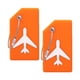 thumbnail image 3 of 2 Etiquetas De Equipaje Para Maletas Con Nombre, Tarjeta De Identificación, Etiqueta De Maleta Portátil Naranja, 3 of 5