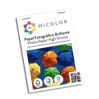 Micolor - Papel Fotografico Brillante A4 230G / 50 Hojas