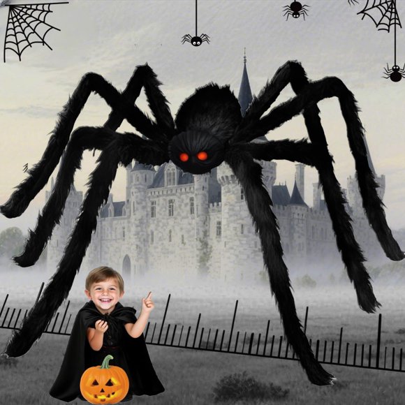 Araña gigante de Halloween HOHOM 200 cm (1 unidad)