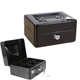 thumbnail image 1 of Caja Metálica Seguridad Dinero 20cm Con Llaves Y Bandeja Negro, 1 of 5