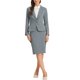 thumbnail image 2 of INSPIRE CHIC Conjuntos de Traje para Mujer Blazer de Manga Larga y Falda Lápiz 2 Piezas Conjuntos Gris L, 2 of 6