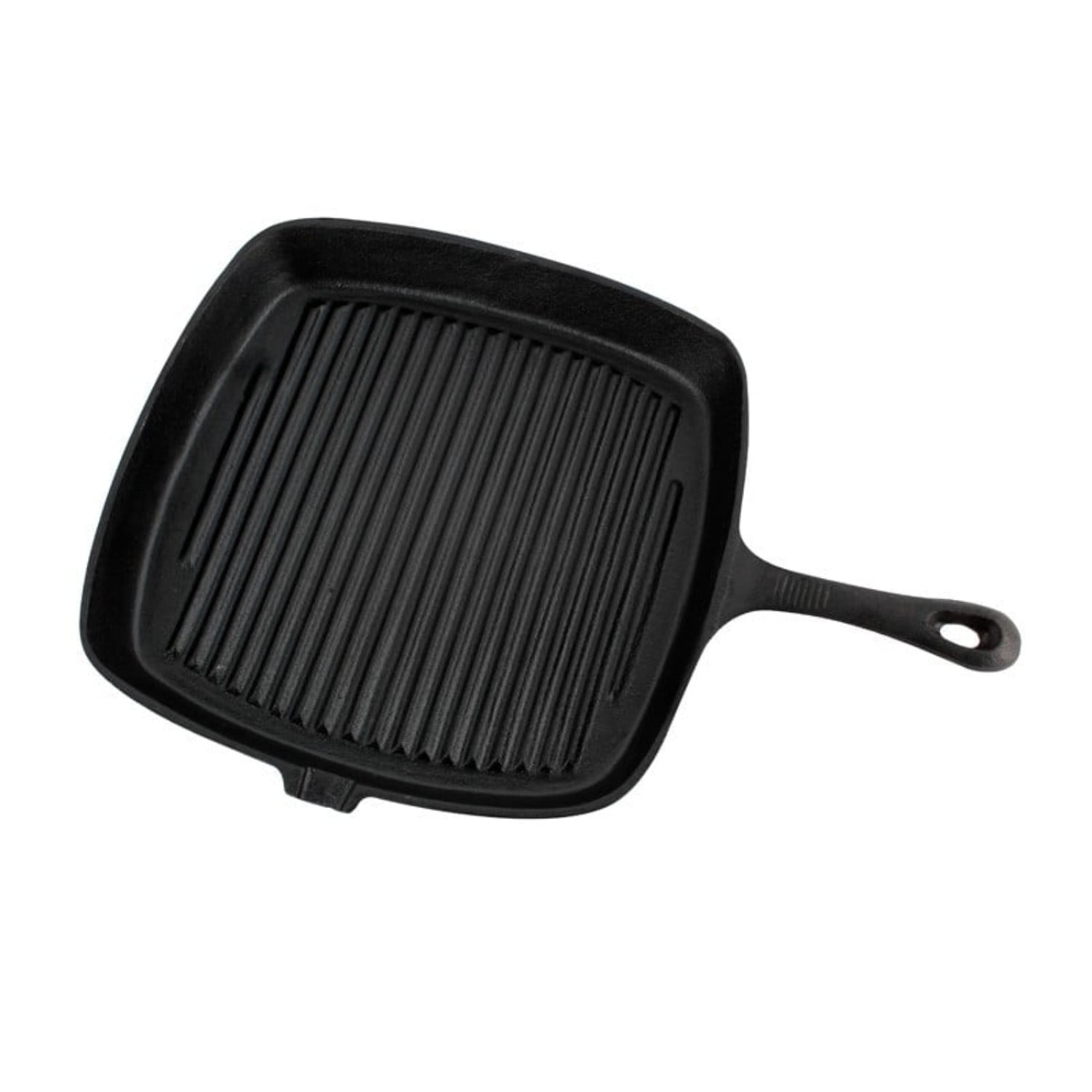 Sartén Grill Cuadrado Fierro Fundido 23cm Negro Lugano