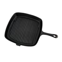 Sartén Grill Cuadrado Fierro Fundido 23Cm Negro Lugano