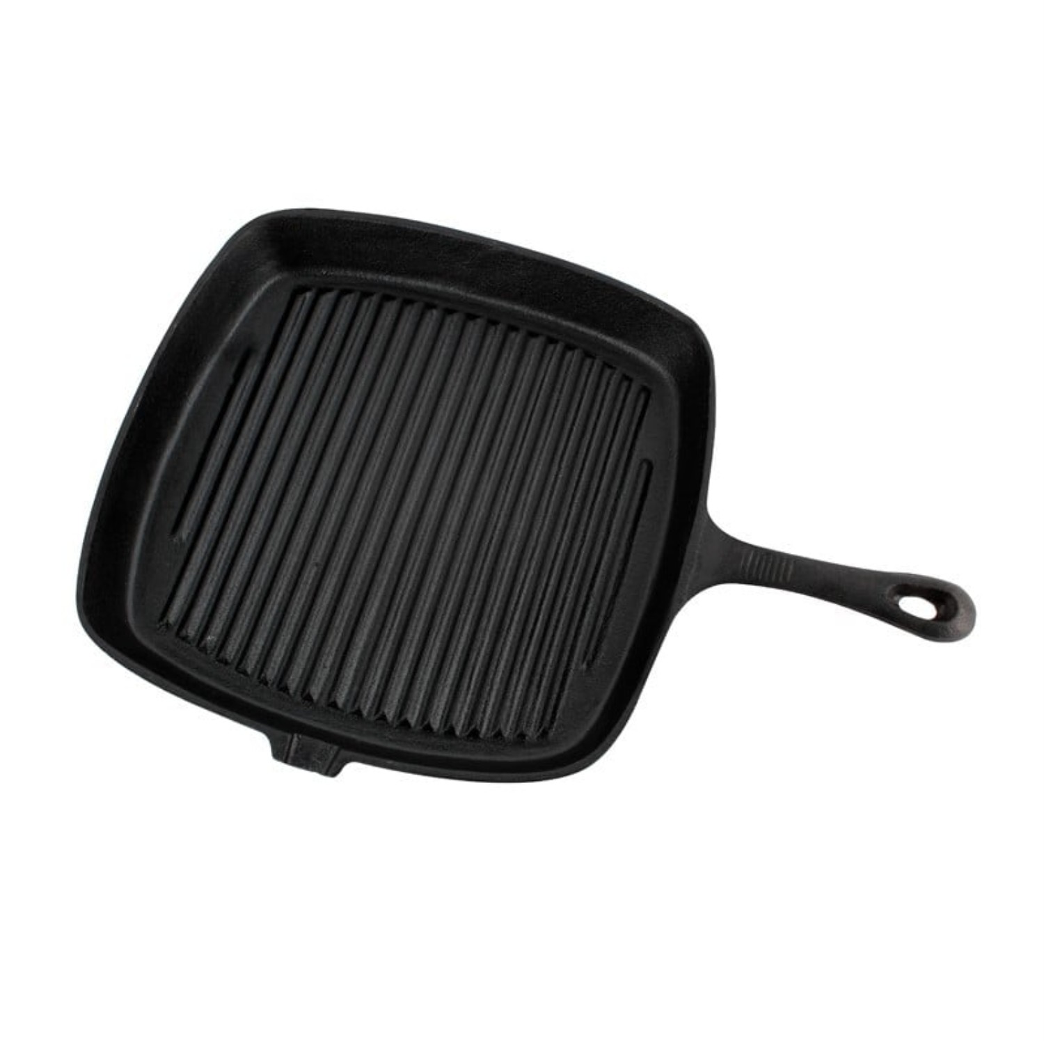 Sartén Grill Cuadrado Fierro Fundido 23Cm Negro Lugano