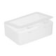 thumbnail image 1 of Caja de almacenamiento transparente rectangular con tapa, caja de polipropileno, caja de embalaje de plástico transparente de 150 mm de largo., 1 of 5