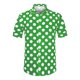 thumbnail image 5 of INSPIRE CHIC Camisa de Verano de Lunares para Hombre de Regreso a Clases, Camisa de Manga Corta con Botones, Patrón L Verde, 5 of 6
