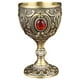thumbnail image 2 of Mini Copa De Vino De Metal Vintage, Copa De Vino De 30ml, Estilo Medieval Inastillable Reutilizable, Estilo F, 2 of 3