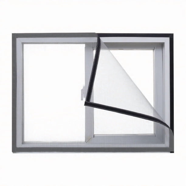 2PCS Mosquitera para Ventana, Mosquitera 100*100cm,El tamaño se puede cortar.Mosquitera Autoadhesiva para Ventana con Cinta Mágica,Mosquitera para Ventana de Balcón de Dormitorio para Evitar Mosquito
