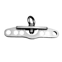 Magideal - Adaptador De Polea Placa Universal Para Máquina De Cables Soporte De Acero Inoxidable Con Diseño Giratorio Adecuado Para Ejercicios De Espalda Casa