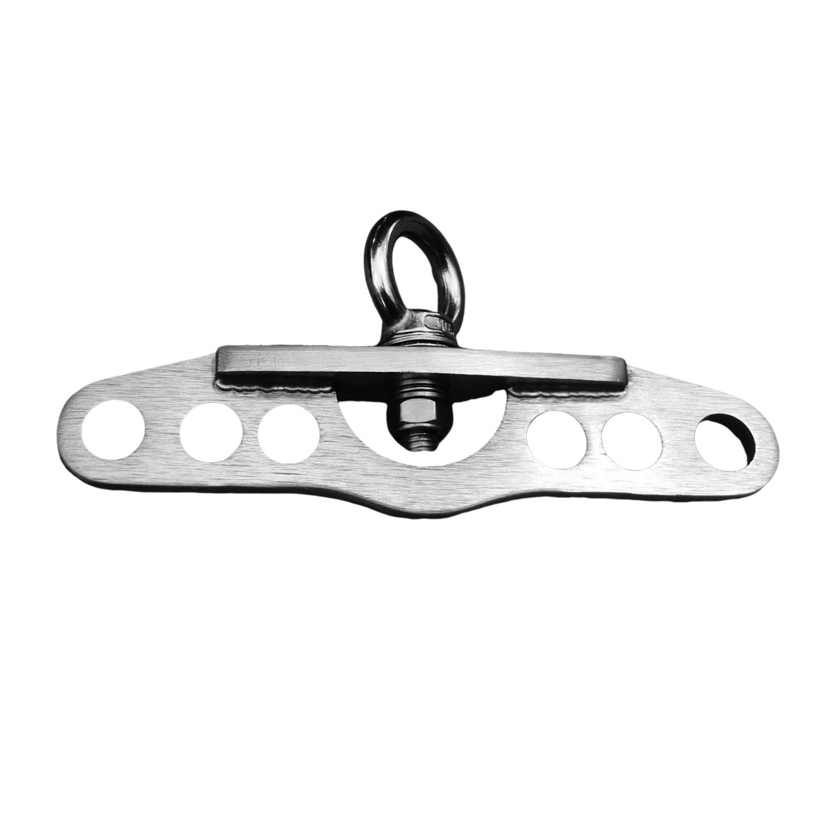 Magideal - Adaptador De Polea Placa Universal Para Máquina De Cables Soporte De Acero Inoxidable Con Diseño Giratorio Adecuado Para Ejercicios De Espalda Casa