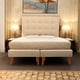 thumbnail image 1 of Cama Dos Plazas Lino Beige sin colchón, 1 of 3