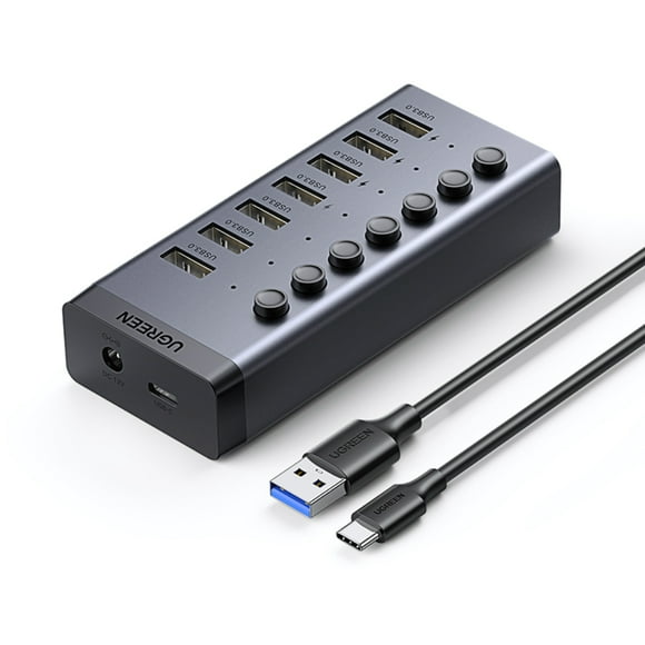 Hub Usb-a 3.0 7 Port Usb-a 3.0 Energizado 3.5a Max Cm481