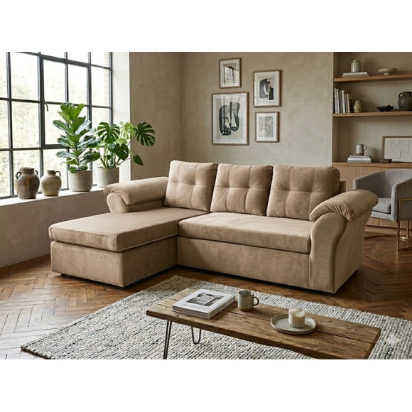 Sofa Modular Laos 3.1 Intercambiable Felpa Beige