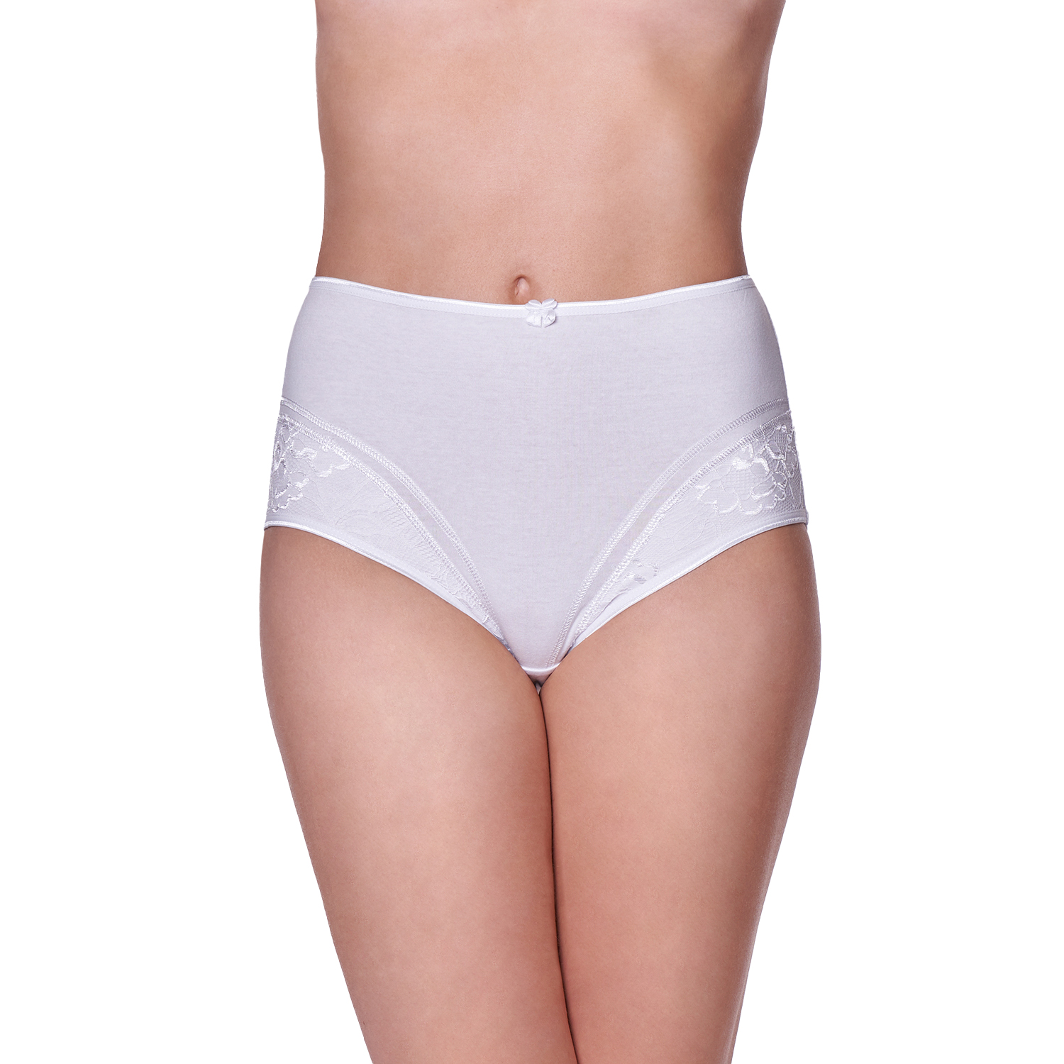 Baziani - Calzón Algodón Lycra Encaje 20226