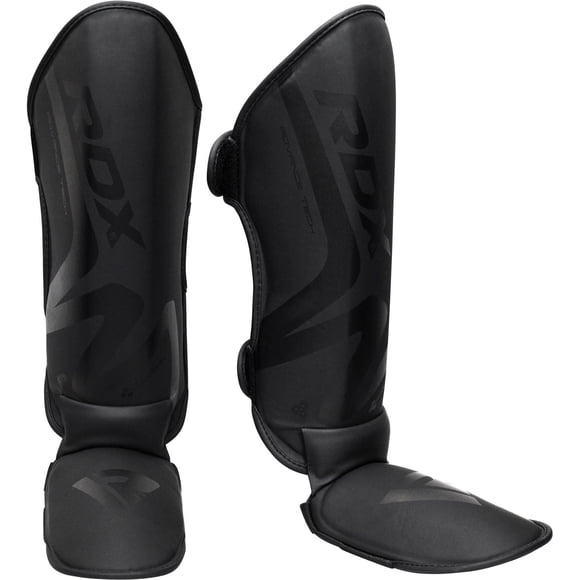 Espinillera RDX Maya Hide Cuero con Almohadillas de Espuma para Empeine