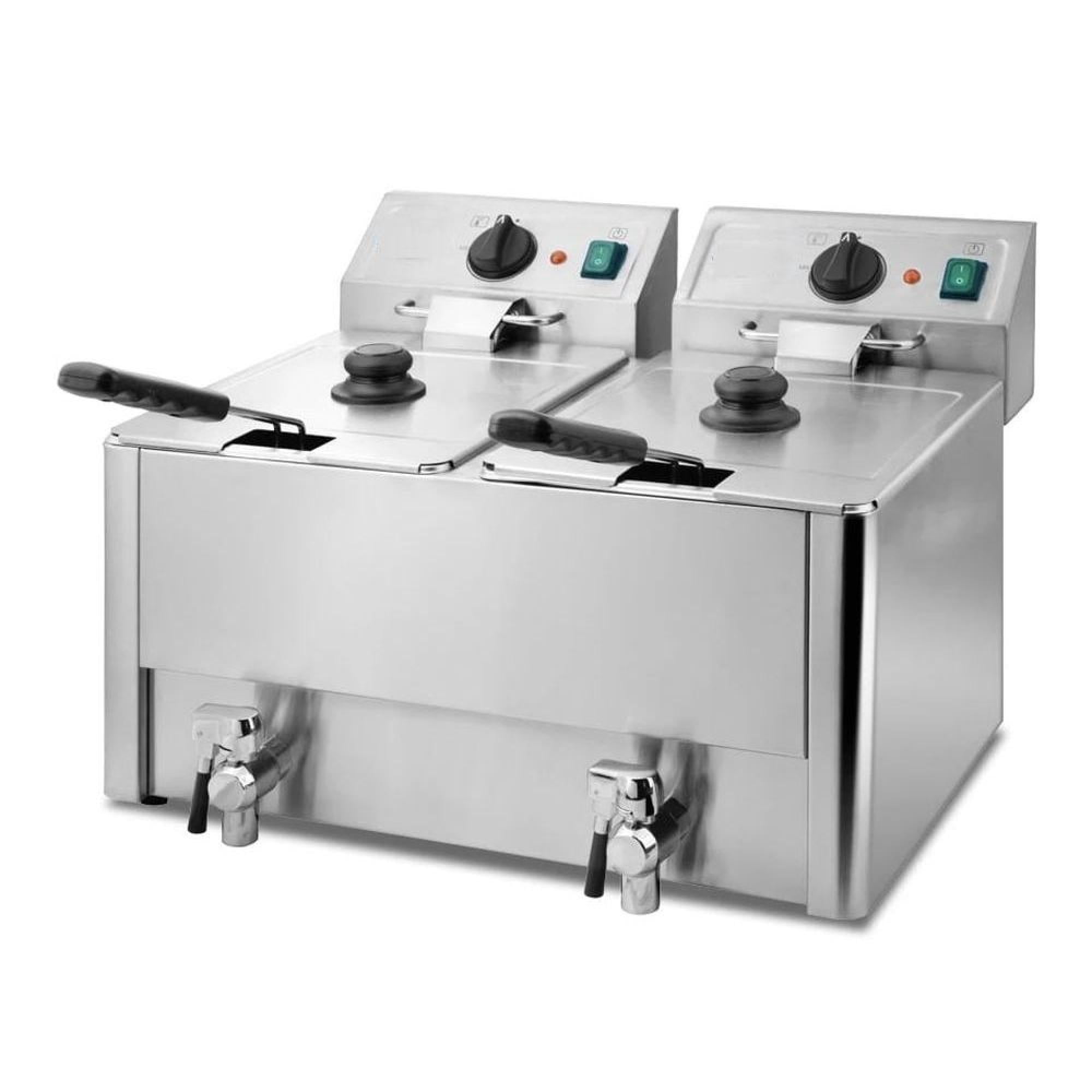 Genérico - Freidora Electrica 2 Deposito 16 Lt Con Despiche