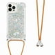 thumbnail image 1 of Funda FOXDOCK para iPhone 13 Pro Max con Cuerda Ajustable, Brillo Líquido, Protección Antigolpes y Lente – Ideal para Regalo, 1 of 6