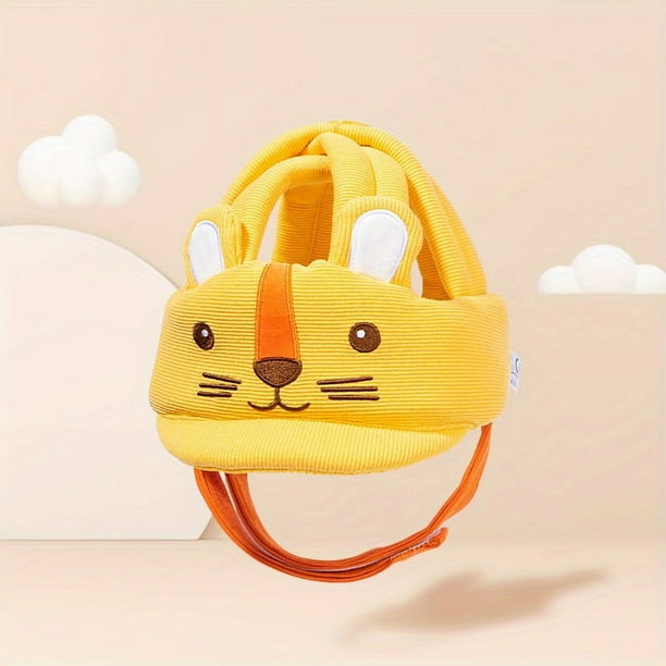 Baby Toddler Cartoon Animal Anti-fall Baby Head Helmet, Baby Protective Head Safety Helmet, Toddler Walking Playing Head Protector, Adjustable Baby Kids Safety Head Guard Hat