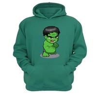 Genérico - Polerón Canguro Hombre Increíble Verde Aguamarina Talla Xl Unisex