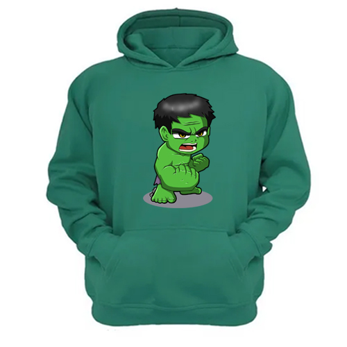 Genérico - Polerón Canguro Hombre Increíble Verde Aguamarina Talla L Unisex