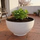 thumbnail image 3 of Macetero Plastico Semi Esfera Premium Diseño a Rayas M blanco, 3 of 9
