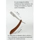 thumbnail image 5 of Navaja De Afeitar Porta Cuchilla Barbero Mango De Madera, 5 of 5