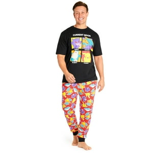 Set De Pijama Pokémon Para Hombre Y Adolescente S-3Xl (Multicolor Y Negro, 2Xl)