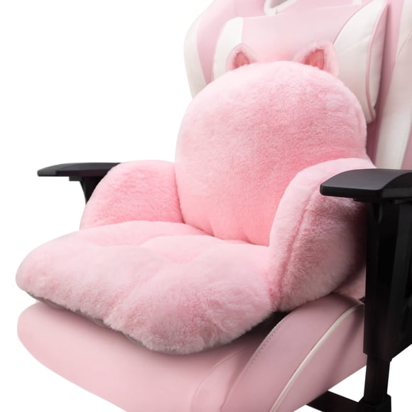 Cojín QYA con Lindo Gato Rosa para Silla 43x42 cm