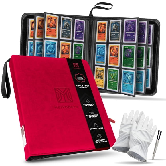 Carpeta para Toploaders Meiyodeck para 252 Toploaders, 9 bolsillos