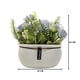 thumbnail image 5 of Planta Artificial Macetero Ceramica Blanco Arreglo Floral celeste, 5 of 6