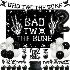 Decoraciones De Cumpleaños Kreatwow Bad 2 The Bone 2Nd Birthday