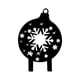 thumbnail image 2 of Letreros Navideños Para Patio, Decoración Con Forma De Copo De Nieve Hueco Para Pasarelas De Casa, Estilo Paisajístico B, 2 of 3