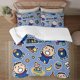 thumbnail image 1 of Minna No Tabo 3-Piece Bedding Set For Kids Boys Girls Adult Cartoon Warm Cute Fashion Holiday Present Gift Bed Sheets, 1 of 5