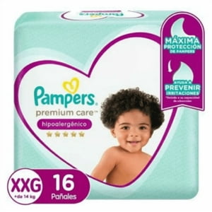 Pack X4 Pañales Pampers Premium Care Xxg 64 Pañales