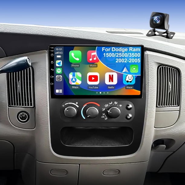 Radio para auto iCarSEPTON de 9" con pantalla táctil y CarPlay inalámbrico para Android