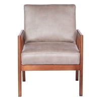 Latam Home - Sitial Frankfurt Cuero Kentucky Gris